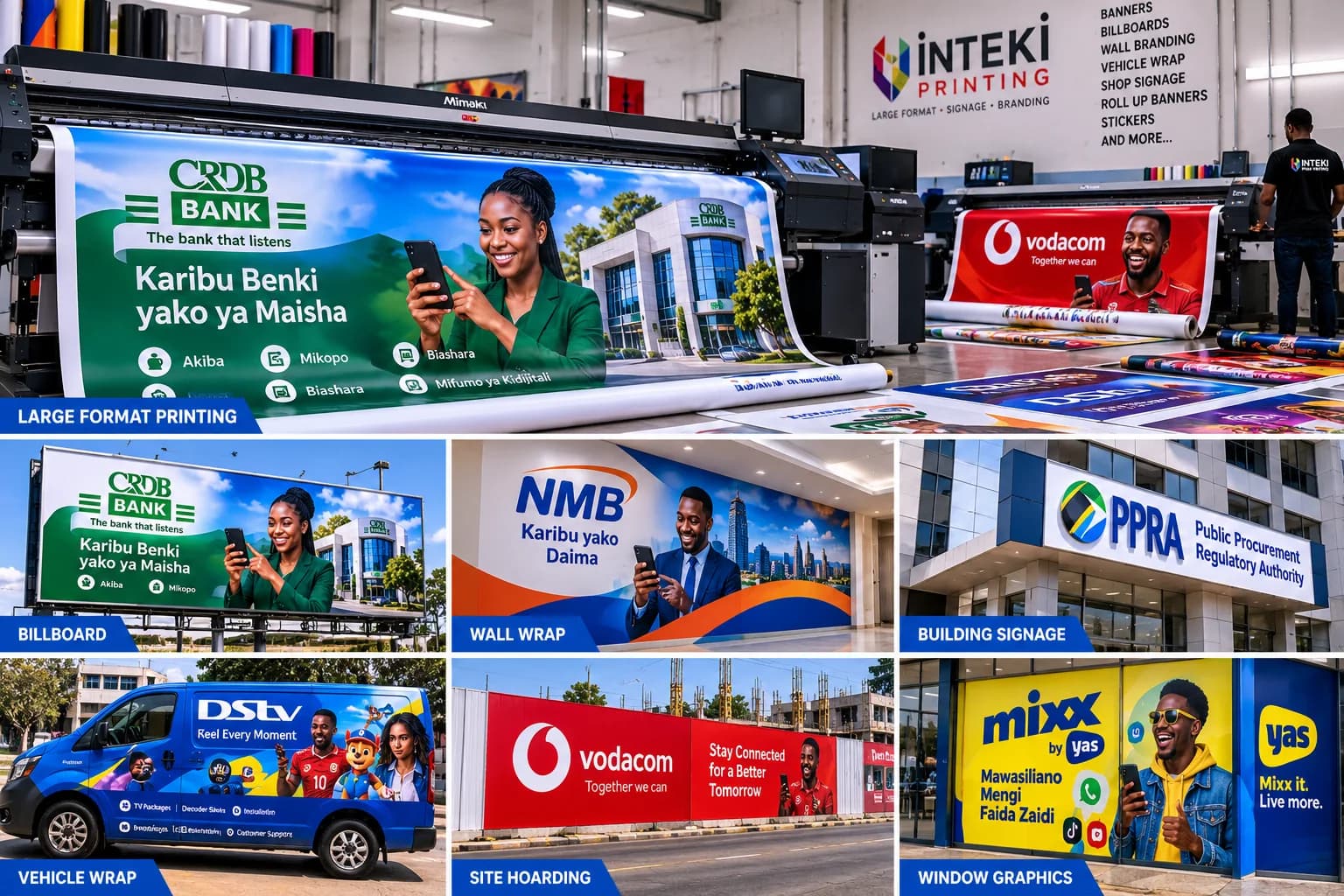 Commercial large format printing production